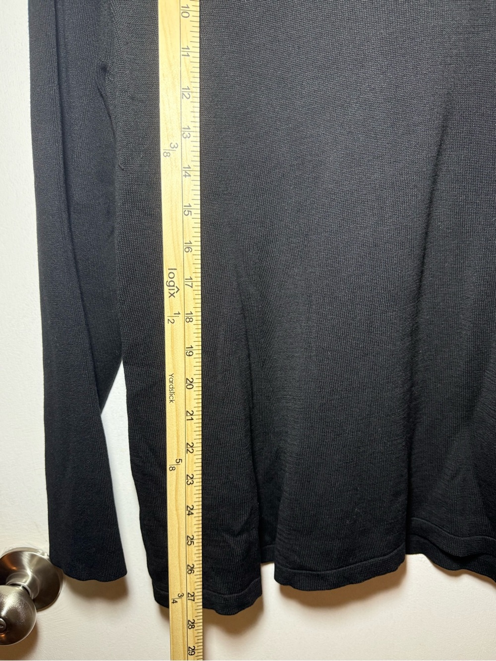 Eileen Fisher Women's Black Scoop Neck Knit Pullover Sweater Silk Blend Size XL - Picture 6 of 9
